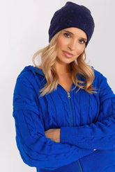 Women's Winter Beanie – Warm Cashmere Blend with Rhinestone Detail  Adomoo